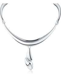 Jardin - Stationed Bar Drop Collar Necklace - Lyst