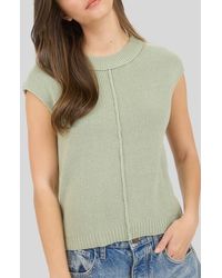 Blu Pepper - Cap Sleeve Knit Top - Lyst