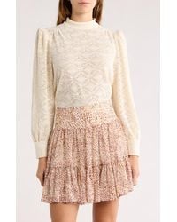 Melrose and Market - Long Sleeve Lace Top - Lyst