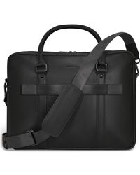 CHAMPS - Onyx Leather Briefcase - Lyst