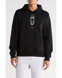 HUGO - Dartchon Graphic Hoodie - Lyst