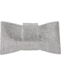 BERNESS - Rhinestone Bow Clutch - Lyst