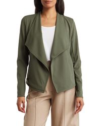 Nordstrom - Microstretch Drape Front Jacket - Lyst