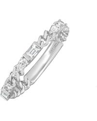 Bony Levy - Maya Diamond Stacking Ring - Lyst