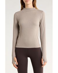 90 Degrees - Priscilla Seamless Long Sleeve Activewear Top - Lyst