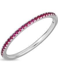 Bony Levy - 18K El Mar Ruby Stackable Ring - Lyst