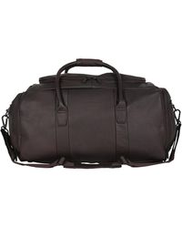 kenneth cole colombian leather top zip duffel bag