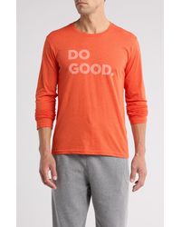COTOPAXI - Do Good Long Sleeve Organic Cotton & Recycled Polyester Graphic T-shirt - Lyst