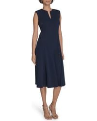 Calvin Klein - Sleeveless A-Line Midi Dress - Lyst