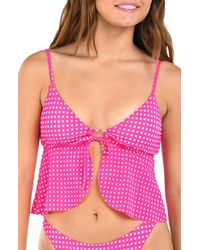 Citrus - Picnic Flutter Tankini Bikini Top - Lyst