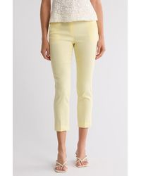 Theory - Treeca Linen Blend Pull-On Crop Pants - Lyst