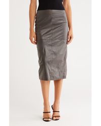 Twp - Lola Leather Pencil Skirt - Lyst