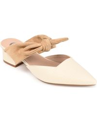 Journee Collection - Lizard-Embossed Melora Vegan Mules - Lyst