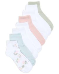 Lucky Brand - 8-Pack Assorted Textured Ankle Socks - Lyst