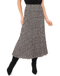 Halogen® - Floral Dot Pleated Skirt - Lyst