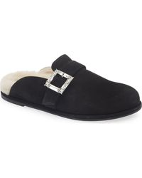 Stuart Weitzman - June Genuine Shearling Mule - Lyst
