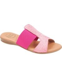 Andre Assous - Noor Raffia Slide Sandal - Lyst