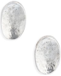 Karine Sultan - Oval Stud Earrings - Lyst