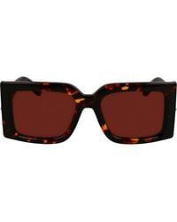 Ferragamo - Prisma 55Mm Modified Rectangular Sunglasses - Lyst