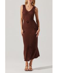 Astr - Ainhoa Sleeveless Sweater Dress - Lyst