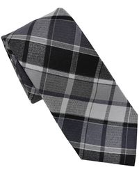 KARL LAGERFELD - Large Plaid Print Tie - Lyst