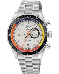 Gv2 - Regatta Stainless Steel Swiss Quartz Bracelet Watch, 42Mm - Lyst