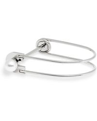 THE KNOTTY ONES - Imitation Pearl Lock Bangle - Lyst