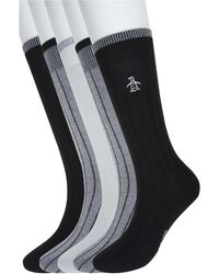 Original Penguin - Assorted 5-pack Rib Dress Socks - Lyst