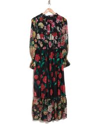 black and red maxi