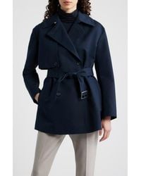BOSS - Cromas Belted Double Breasted Jacket - Lyst