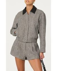 Astr - Nelly Herringbone Jacket - Lyst
