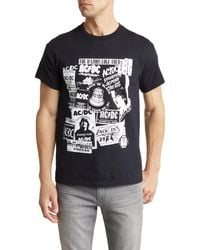 Merch Traffic - Ac/dc Collage Cotton Graphic T-shirt - Lyst