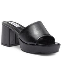 Steve Madden Troyye Platform Sandal in Blue | Lyst