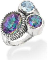 YS GEMS - Quartz Cluster Plated Ring - Lyst