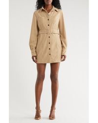 AREA STARS - Sosi Long Sleeve Shirtdress - Lyst