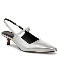 Vince - Venice Slingback Pointed Toe Kitten Heel Pump - Lyst