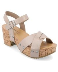 Journee Collection - Platform Sandal - Lyst