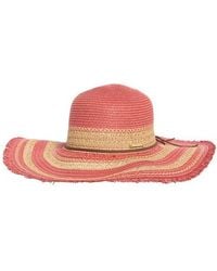 Vince Camuto - Textured Straw Floppy Hat - Lyst