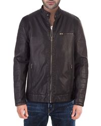 xray jeans white leather jacket