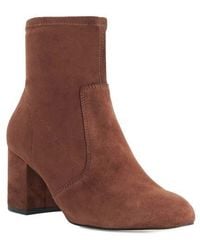 Dune - Ollisa Stretch Leather Bootie - Lyst