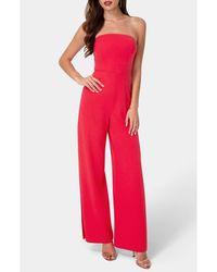 Bebe - Strapless A-Line Jumpsuit - Lyst