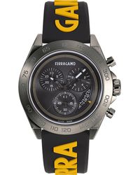 Ferragamo - Chronograph Silicone Strap Watch, 43Mm - Lyst
