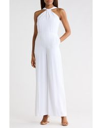 Theory - Twist Bodice Ottoman Jumpsuit - Lyst