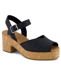 TOMS - Isla Peep Toe Sandal - Lyst
