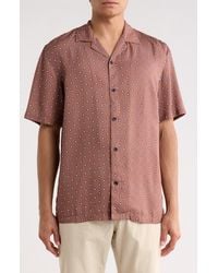 Rag & Bone - Alan Geo Print Camp Shirt - Lyst
