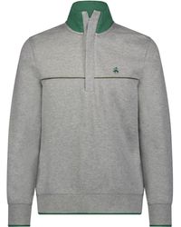 Brooks Brothers - Cotton Blend Half Zip Pullover - Lyst