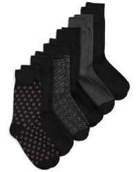 Ted Baker - Assorted 6-Pack Crew Dress Socks - Lyst