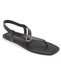 Stuart Weitzman - Benni Slingback Flat Sandal - Lyst