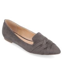 Journee Collection - Mindee Crisscross Toe Flat - Lyst