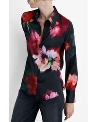Mango - Soffy Floral Button-Up Shirt - Lyst